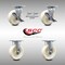 Service Caster 6 Inch Stainless Steel Nylon Caster Set with 2 Brakes/Swivel Lock 2 Rigid SCC SCC-SS30S620-NYB-TLB-BSL-2-R-2 - alternate 1